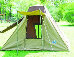 The Freedom Tents’ Northern Tourer is a completely weatherproof unit that can sleep up to four in comfort.